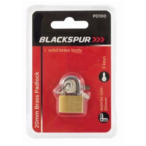 Solid brass padlock - padlock, 20mm
