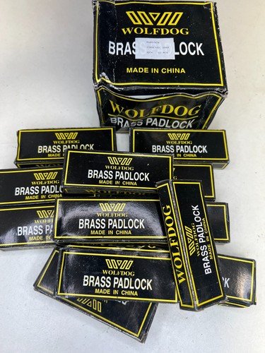 Brass long shackle - brass, padlock