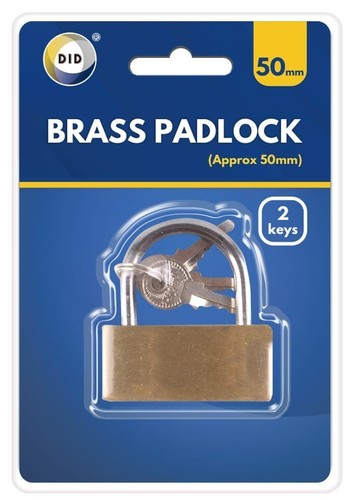 Brass padlock with - padlock, keys