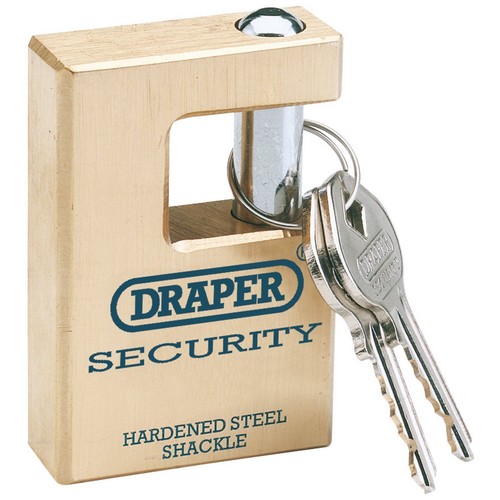 New draper 63mm brass - 63mm, padlock
