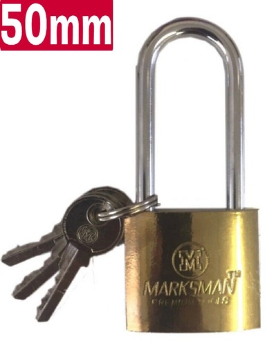 Solid brass padlock 50mm - brass,