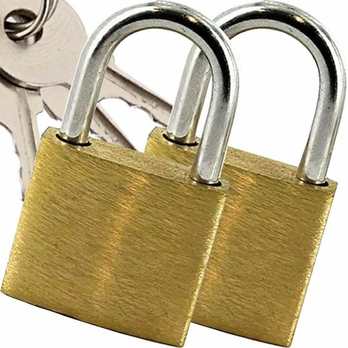 Brass padlock 20mm 25mm 30mm - brass,