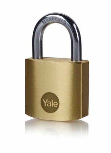 Yale 40mm brass padlocks - brass, 2