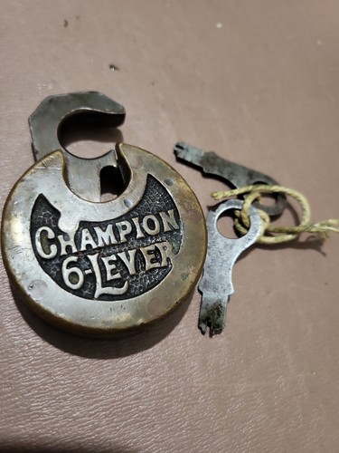 Working champion lever brass - working,