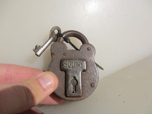 Vintage brass steel - vintage, padlock