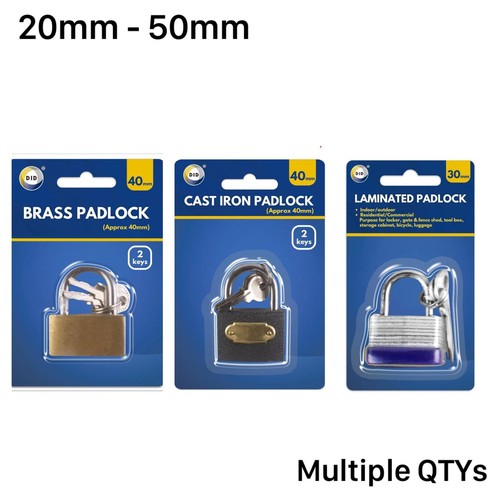Brass padlock heavy duty - brass,