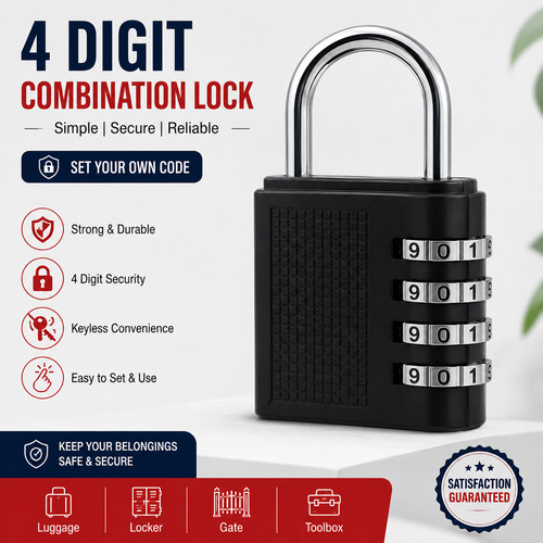 Digit combination padlock - combination,