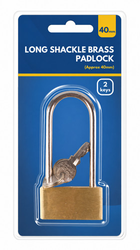 Long shackle padlock with - shackle,