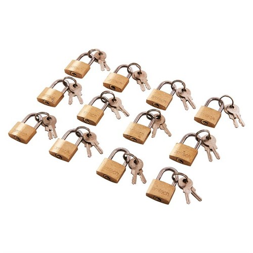 Pack 20mm brass padlocks - of,