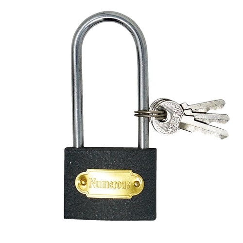 50mm padlock long shackle cast - padlock,
