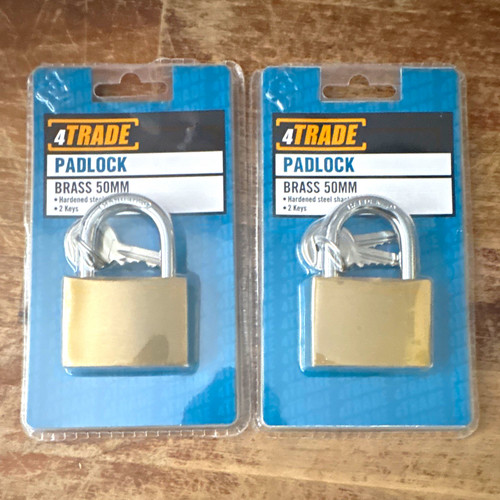 4trade brass 50mm keyed - brass,