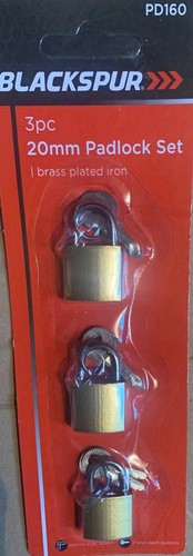 Brass padlock 20mm - brass,