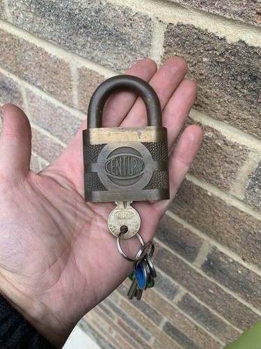 Century keyed padlock appears - keyed,