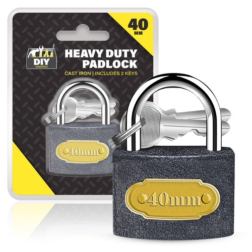 2pk padlock 40mm - 2pk, heavy
