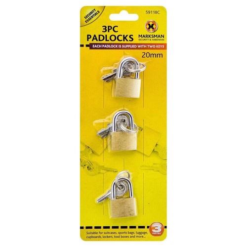 20mm mini padlock - 3, for