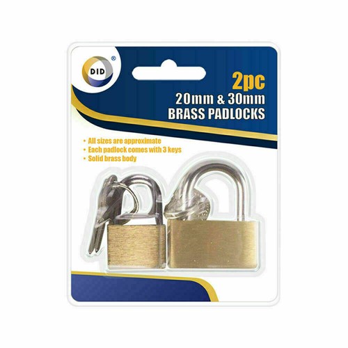 Brass padlock and - x,