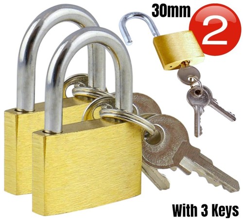 Brass padlock 30mm 3 - padlock,