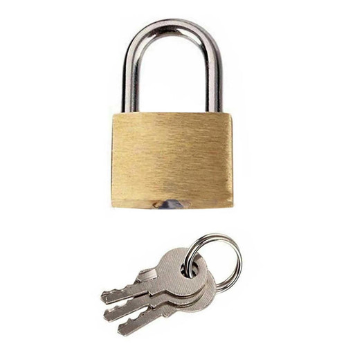 Brass padlock 25mm with - padlock,