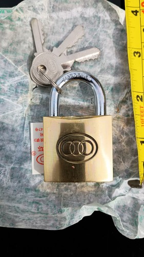 Brass padlock 38mm with - with, 3