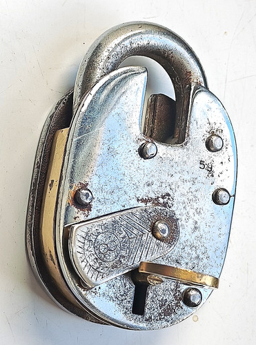 Vintage padlock guaranteed - vintage,