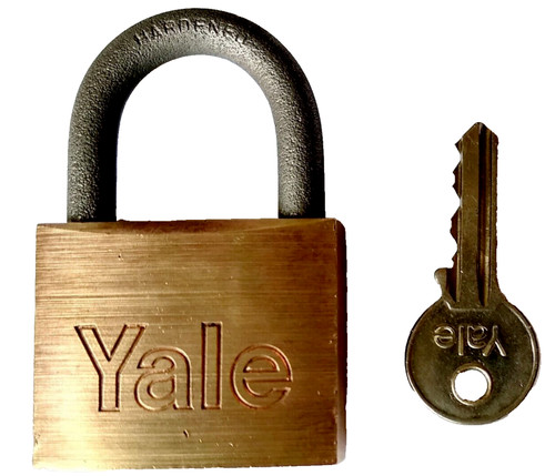 Vintage yale brass shackle - yale,