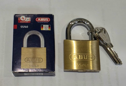 Abus 40mm brass padlock - brass,