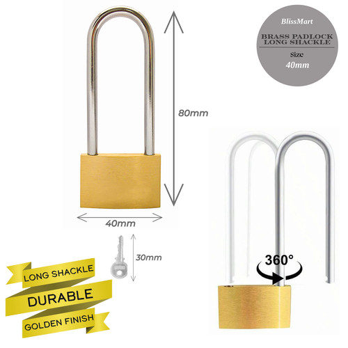 Brass padlock small - brass,