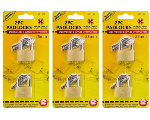 25mm mini brass padlocks - mini,