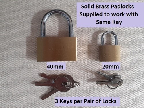 Padlocks with same key - same, pass