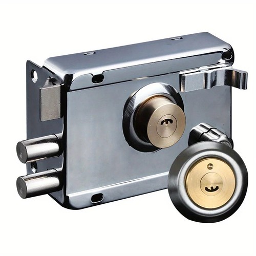 Antique padlock with key - key, heavy