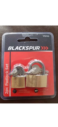 Blackspur brass padlock - pc,