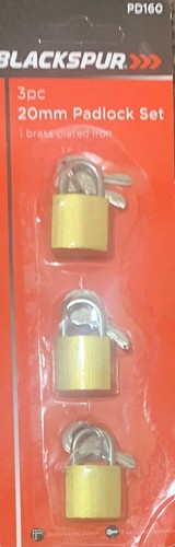 Brass padlock with keys - padlock, x