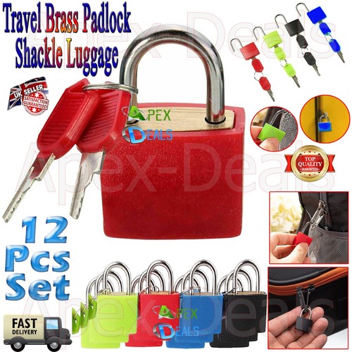 12x travel brass - brass, padlock