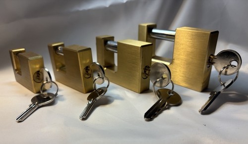 70mm keyed brass padlock - keyed,