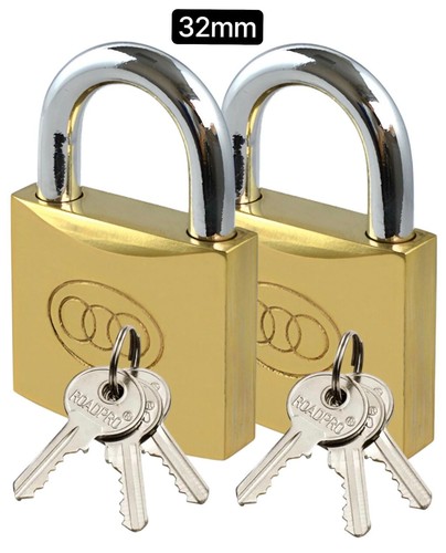 Brass padlock 32mm 38mm - 2, x