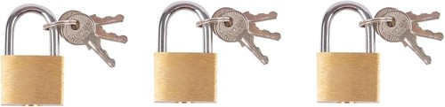 20mm brass padlock - x,