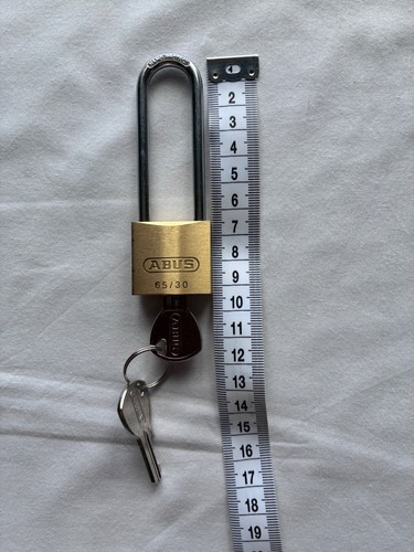 Abus padlock 30hb60 brass - padlock, 65/30hb60