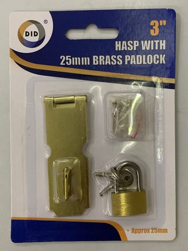 Hasp and staple - hasp, with