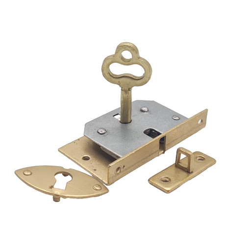 Small brass gold lock - small,