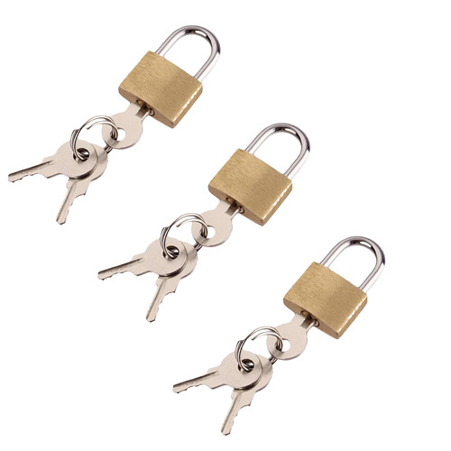 20mm small padlock - 3x,